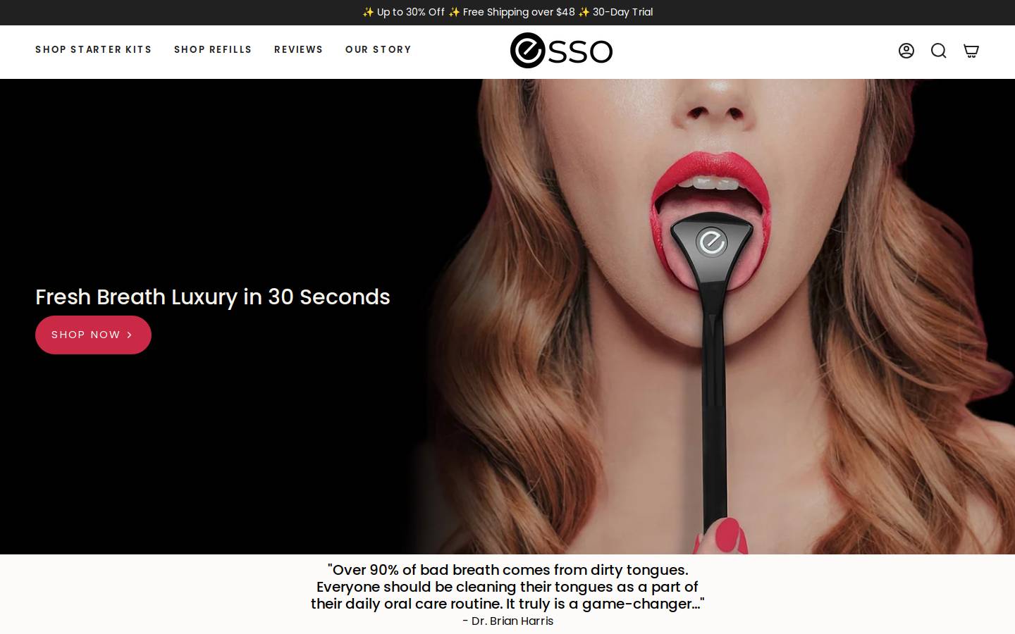 Getesso homepage screenshot