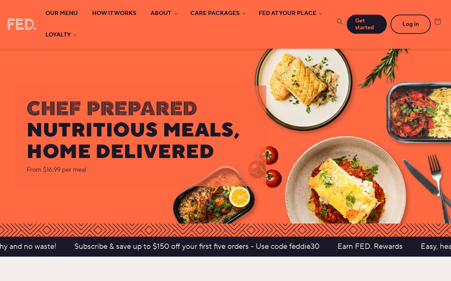 FED. homepage screenshot