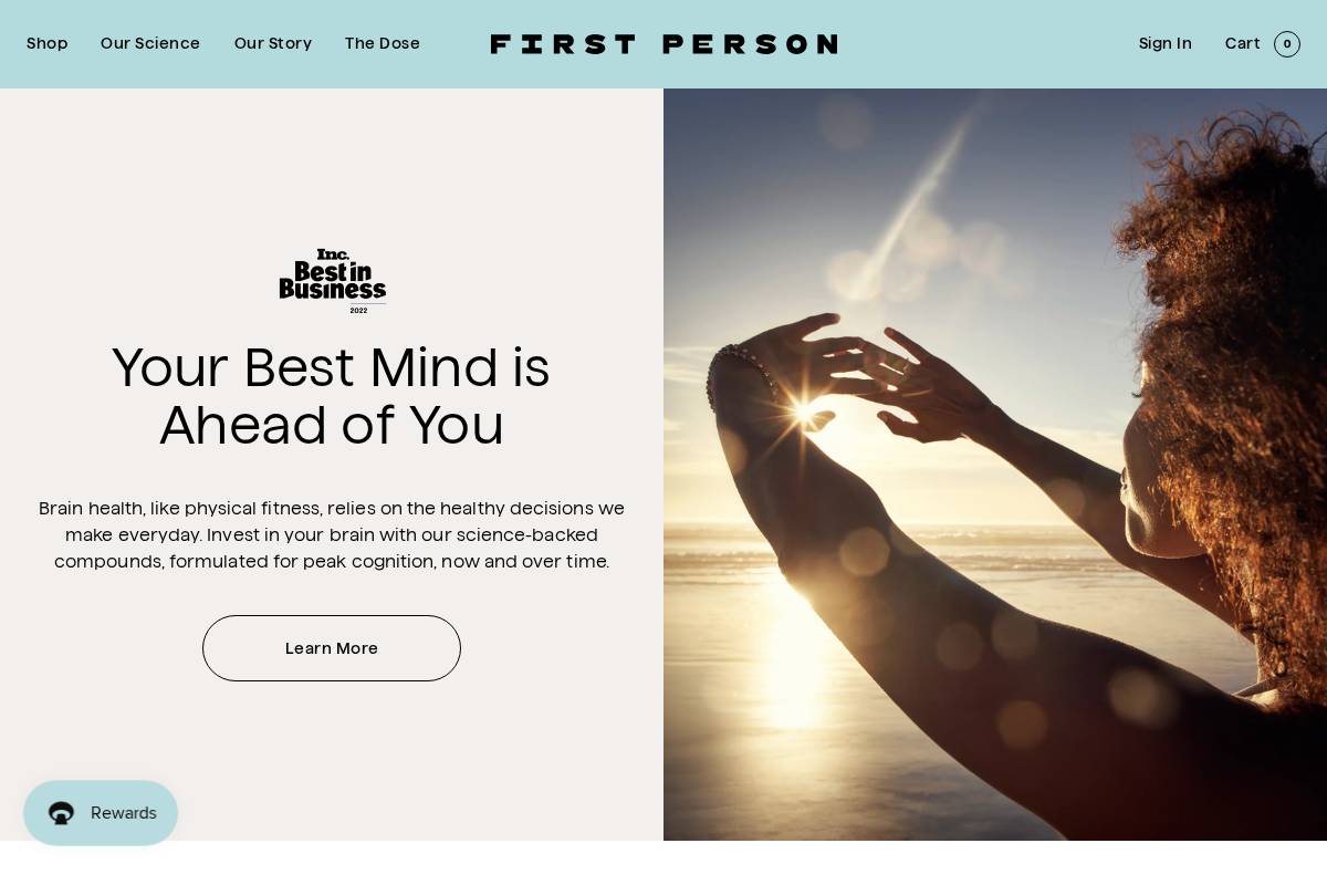 getfirstperson.com homepage screenshot