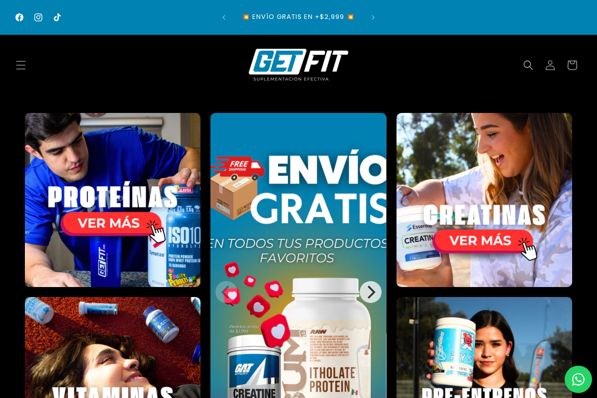 Get Fit Mexico homepage screenshot