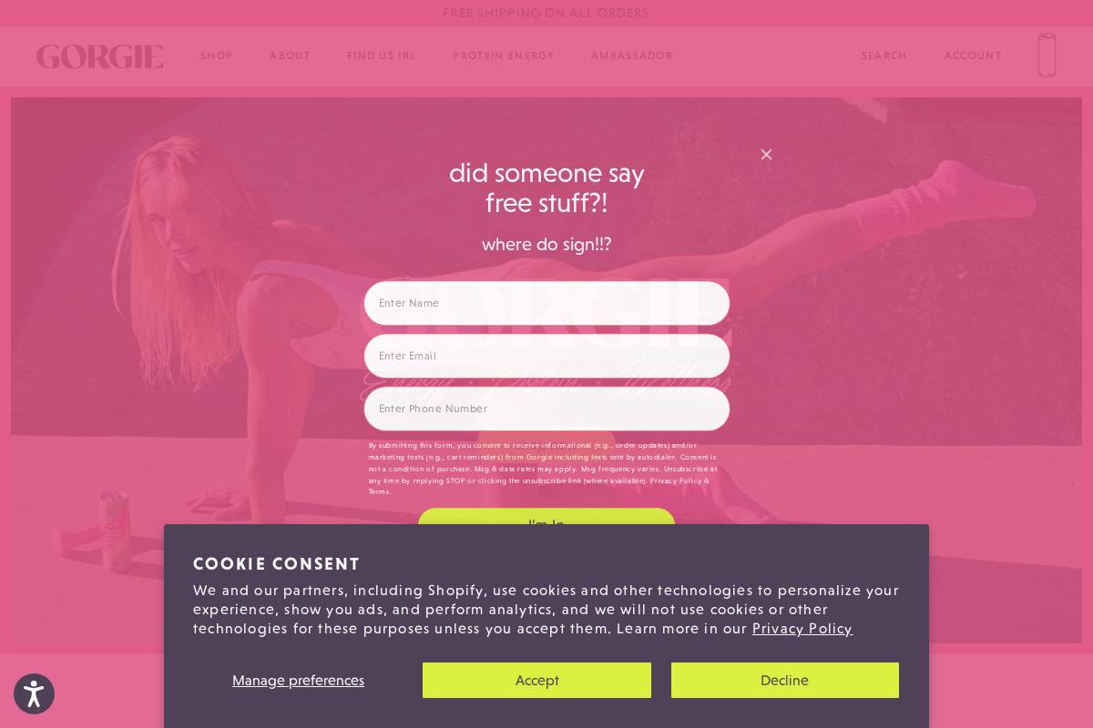 getgorgie.com homepage screenshot