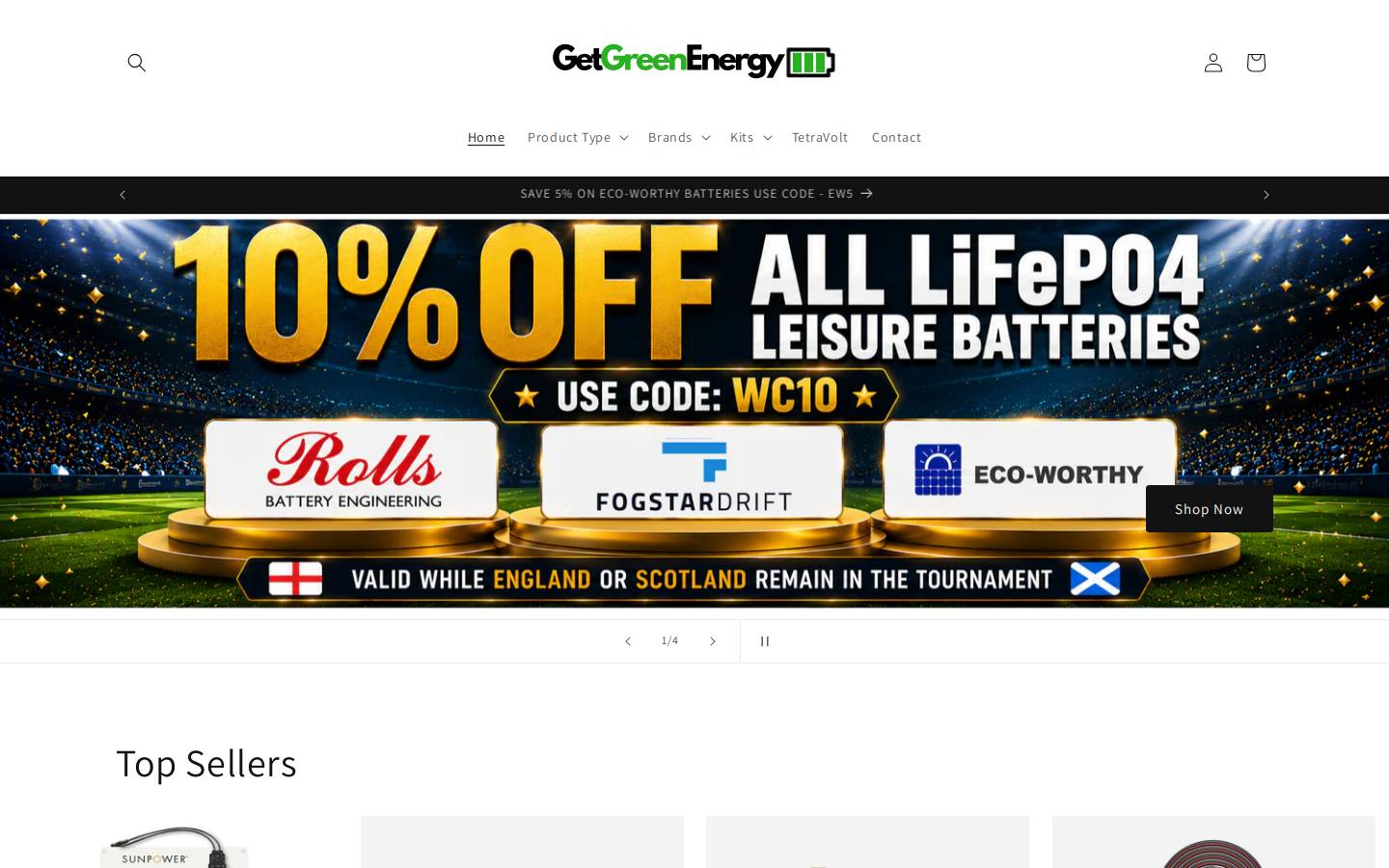 GetGreenEnergy homepage screenshot