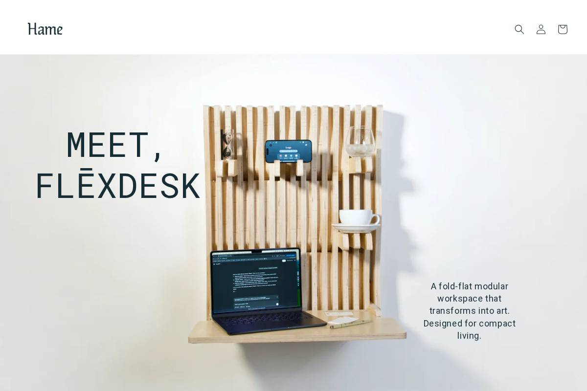 gethame.com homepage screenshot