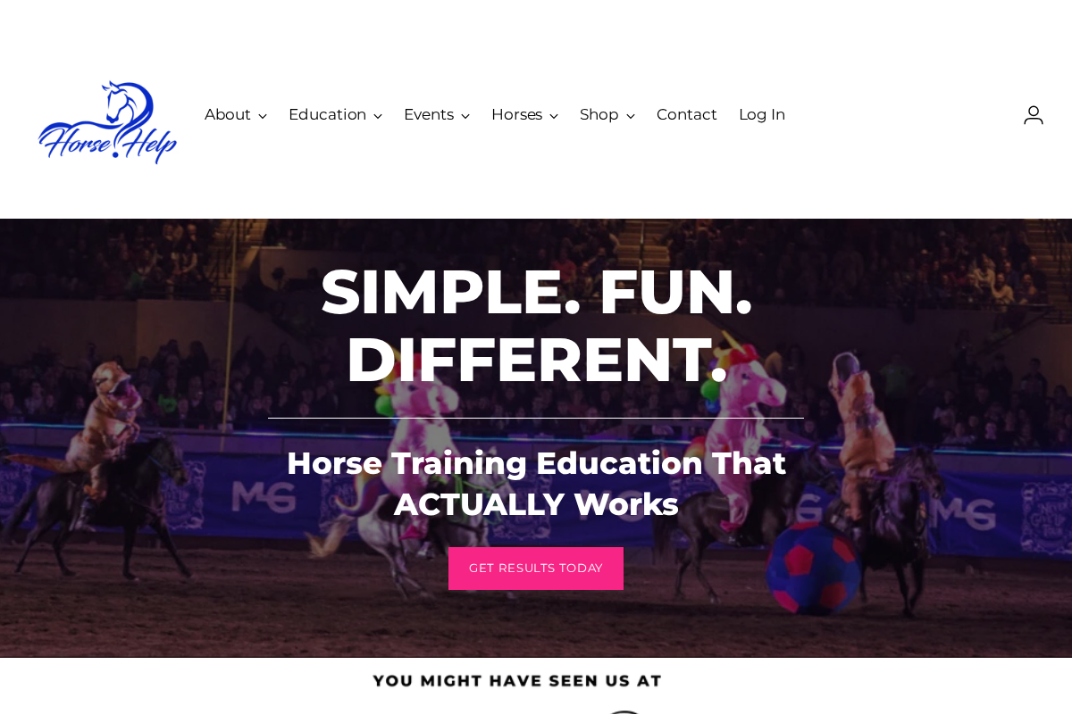 gethorsehelp.com homepage screenshot