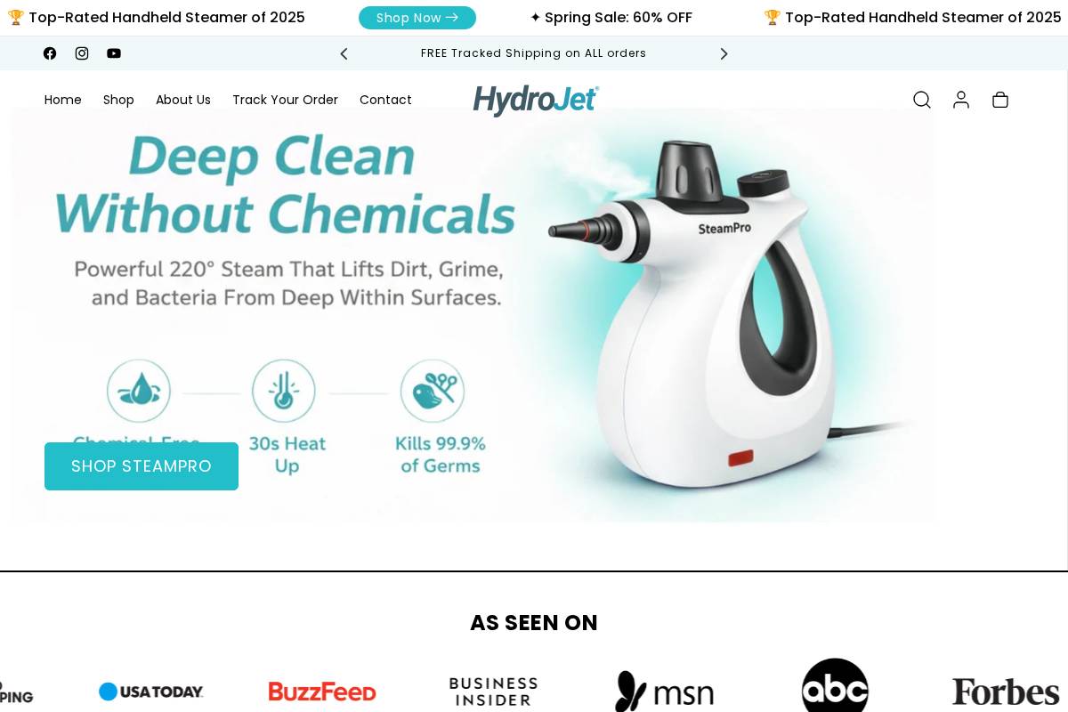 gethydrojet.com homepage screenshot
