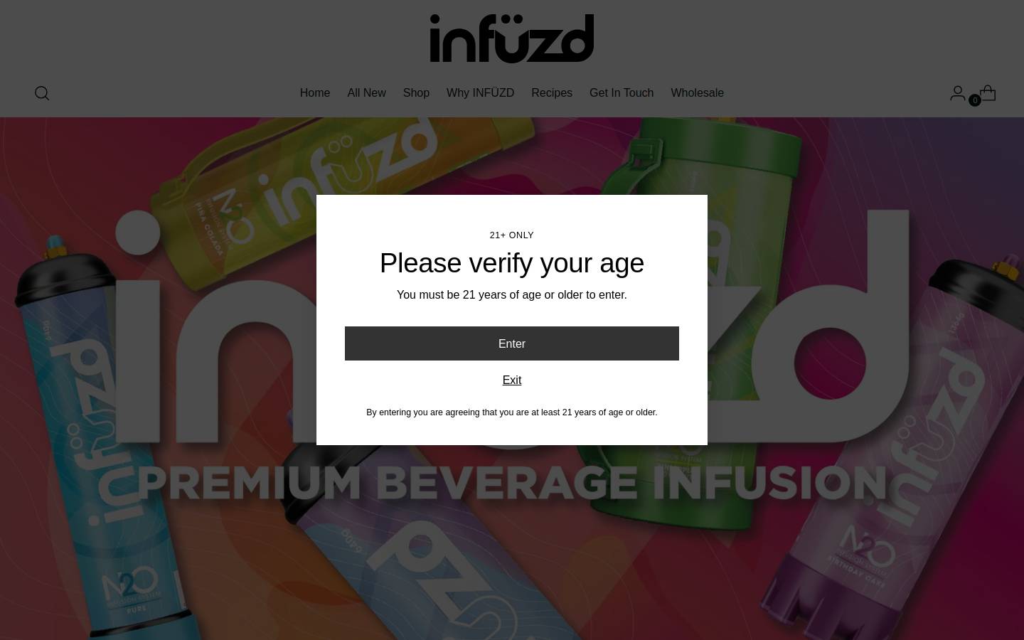 getinfuzd.com homepage screenshot
