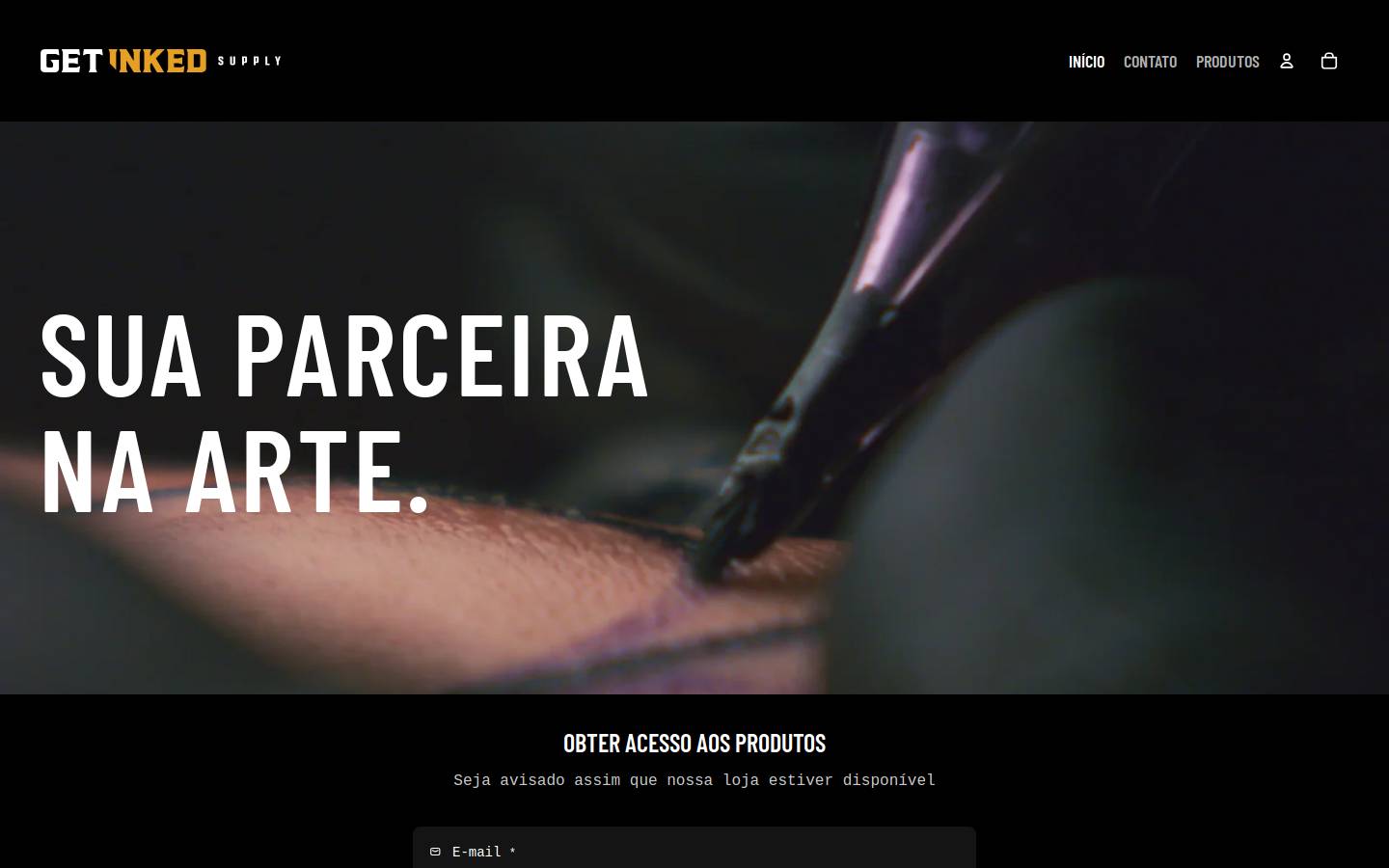 getinked.com.br homepage screenshot