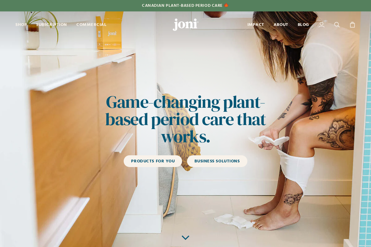 joni homepage screenshot