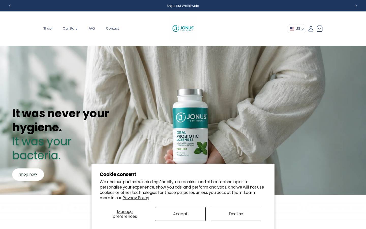 getjonus.com homepage screenshot