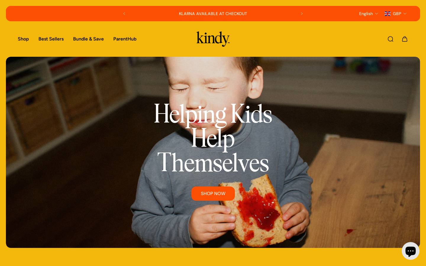Kindy™ homepage screenshot