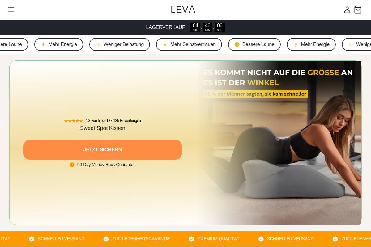 getleva.shop homepage screenshot