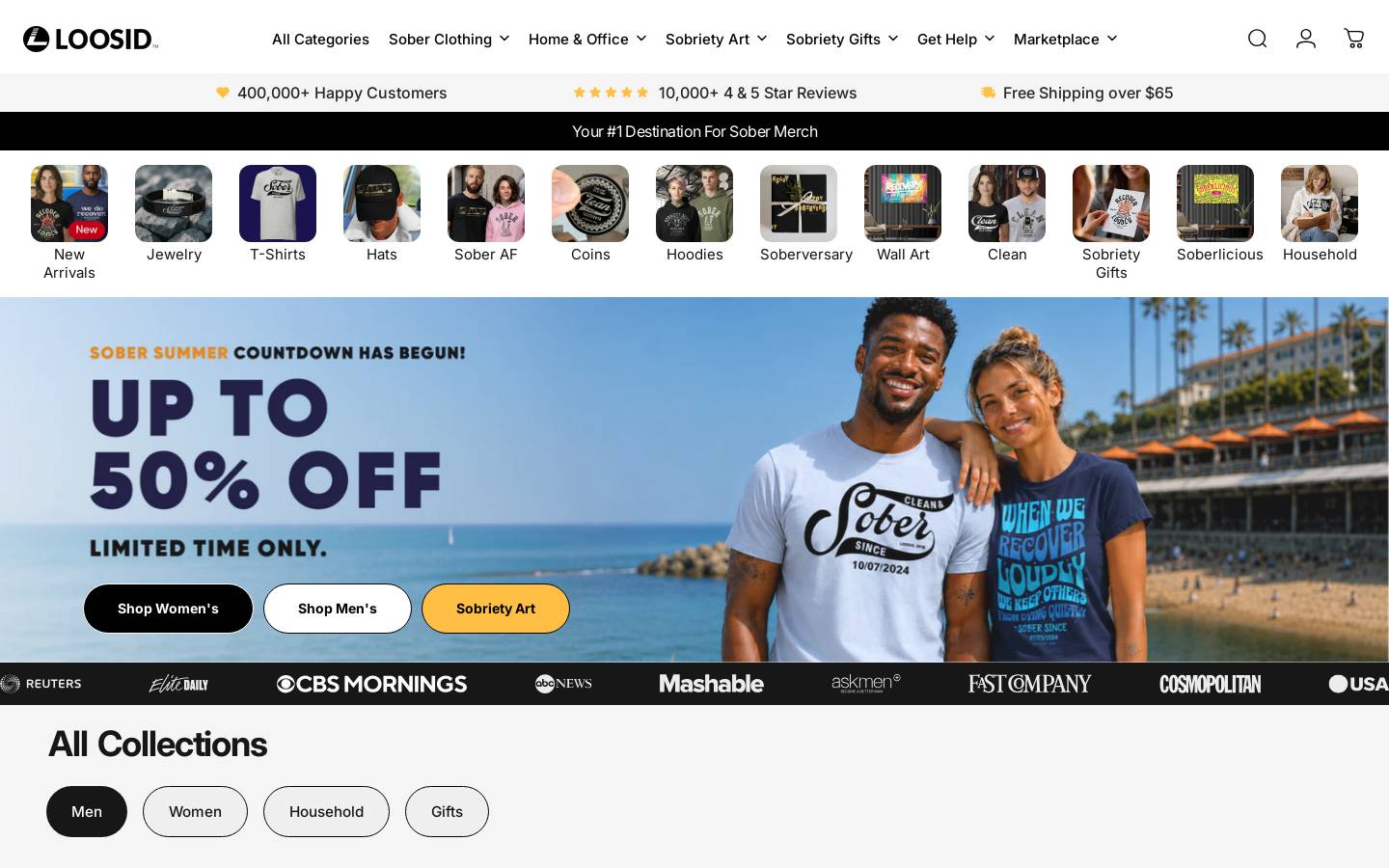 Getloosid homepage screenshot