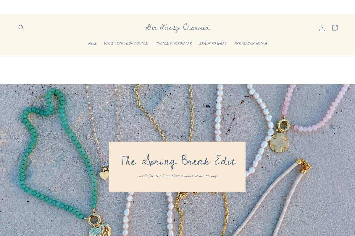 getluckycharmed.com homepage screenshot