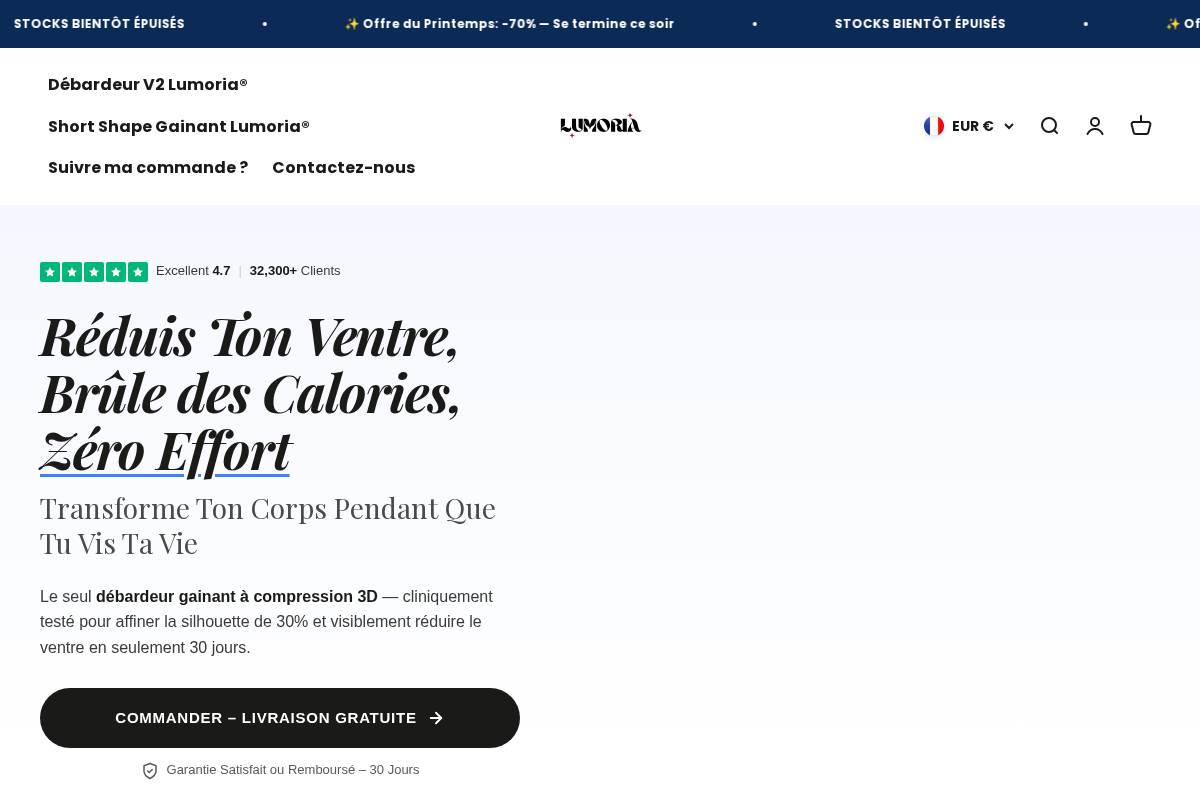 Getlumoria homepage screenshot