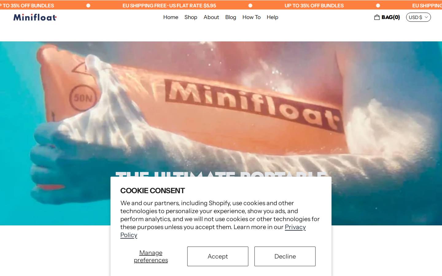 getminifloat.com homepage screenshot
