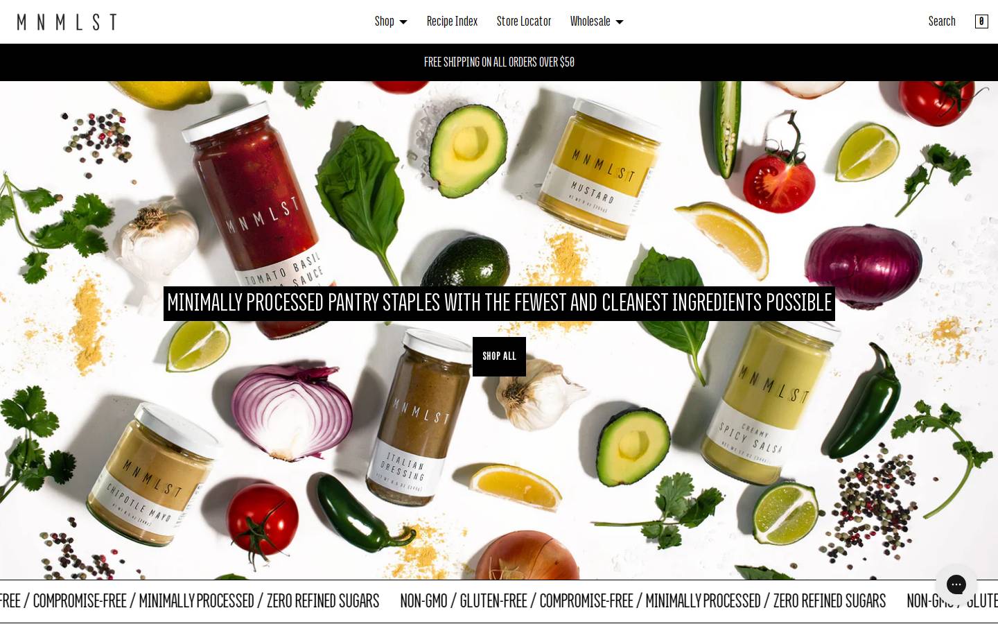 getmnmlst.com homepage screenshot