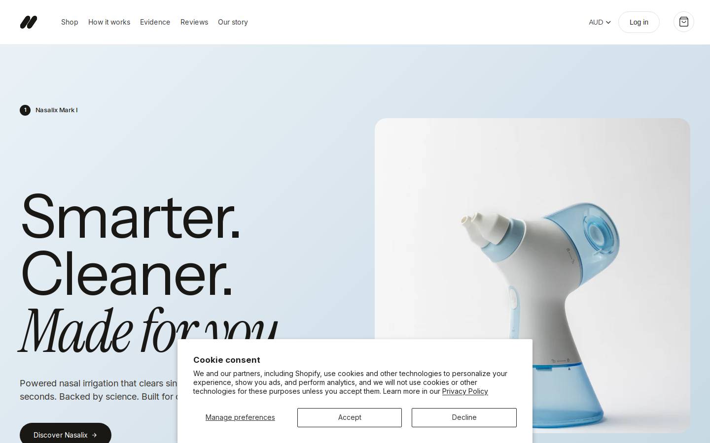 getnasalix.com homepage screenshot