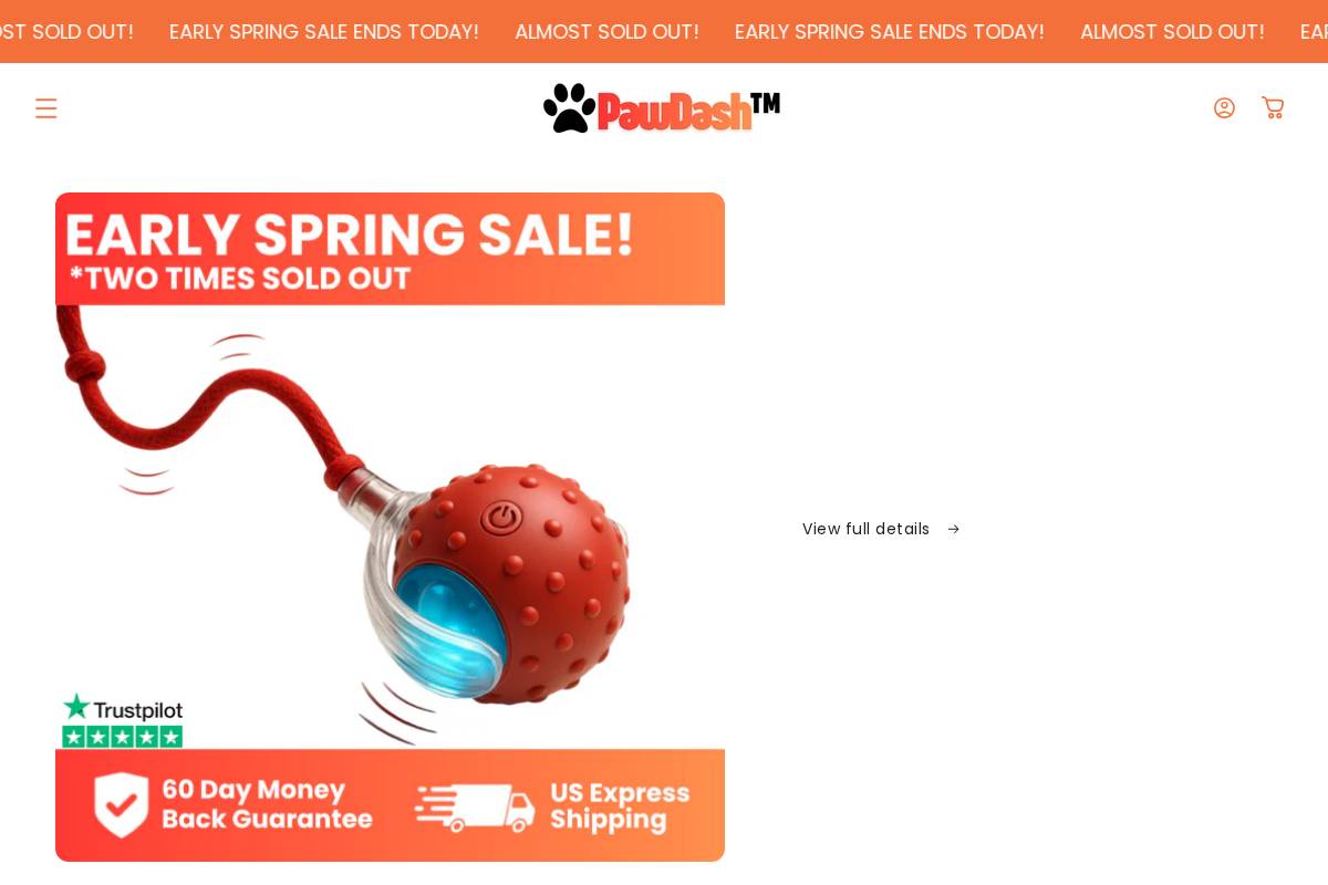 getpawdash.co homepage screenshot