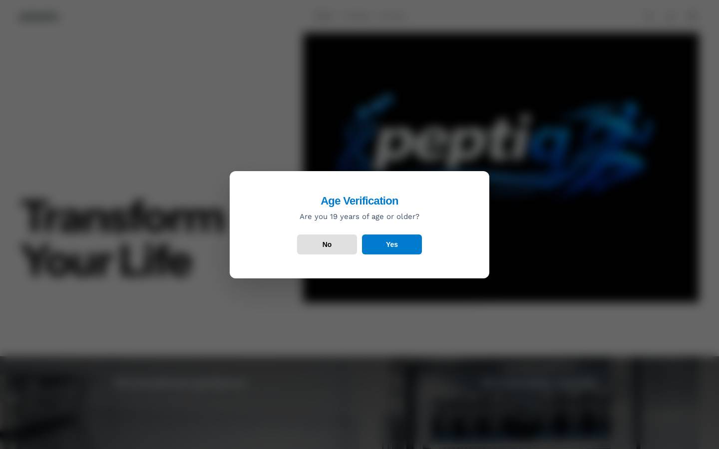 getpeptiq.ca homepage screenshot