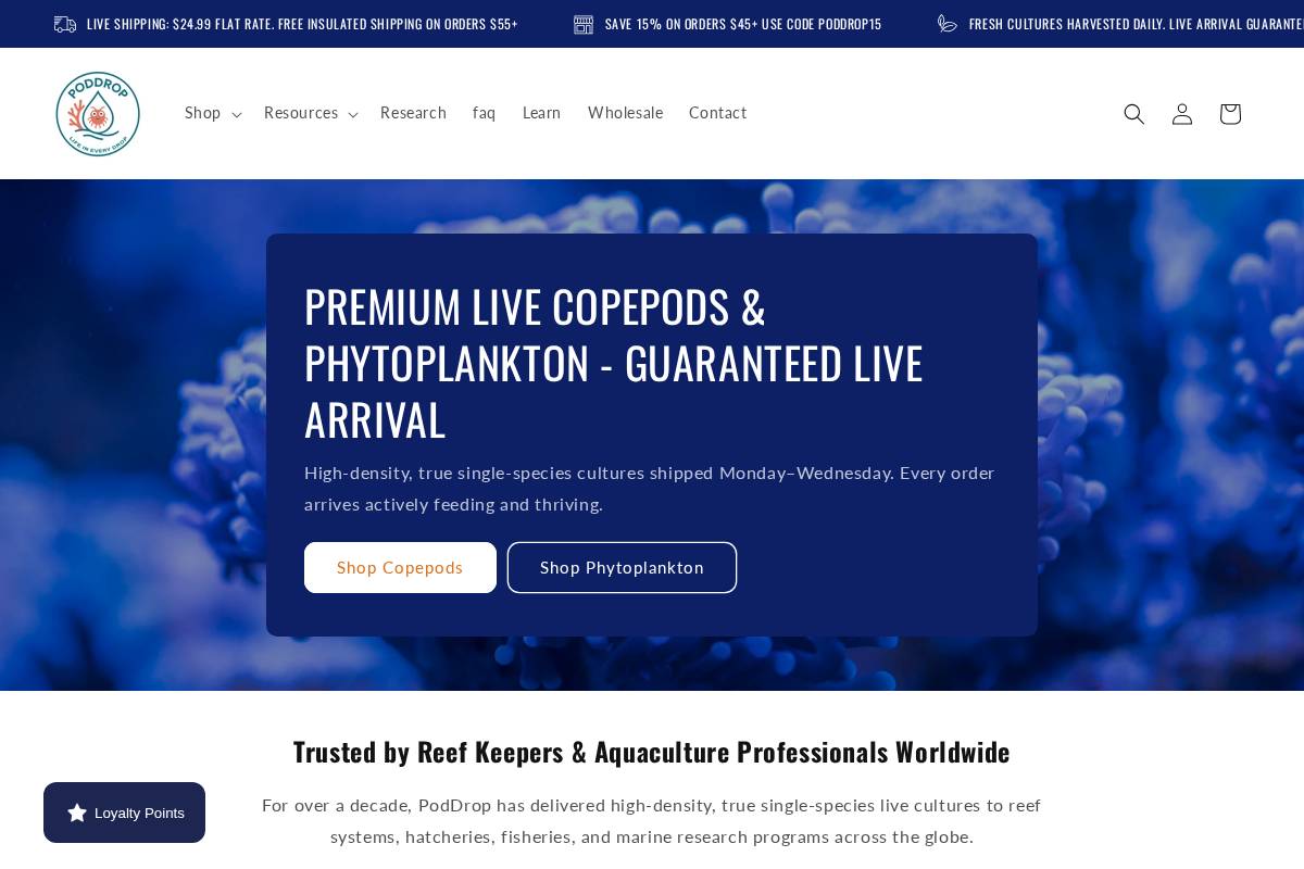 getpoddrop.com homepage screenshot