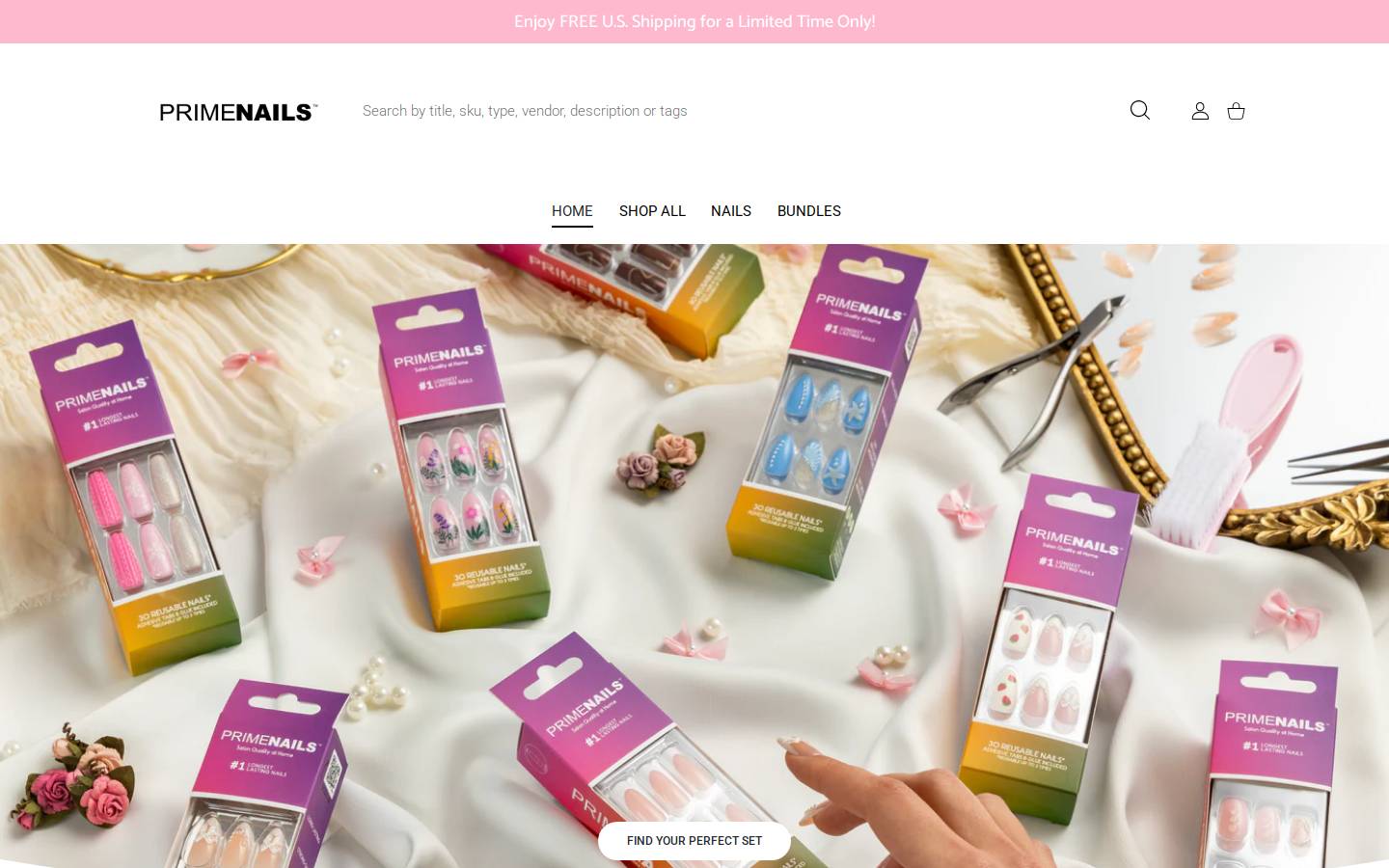getprimebeauty.com homepage screenshot