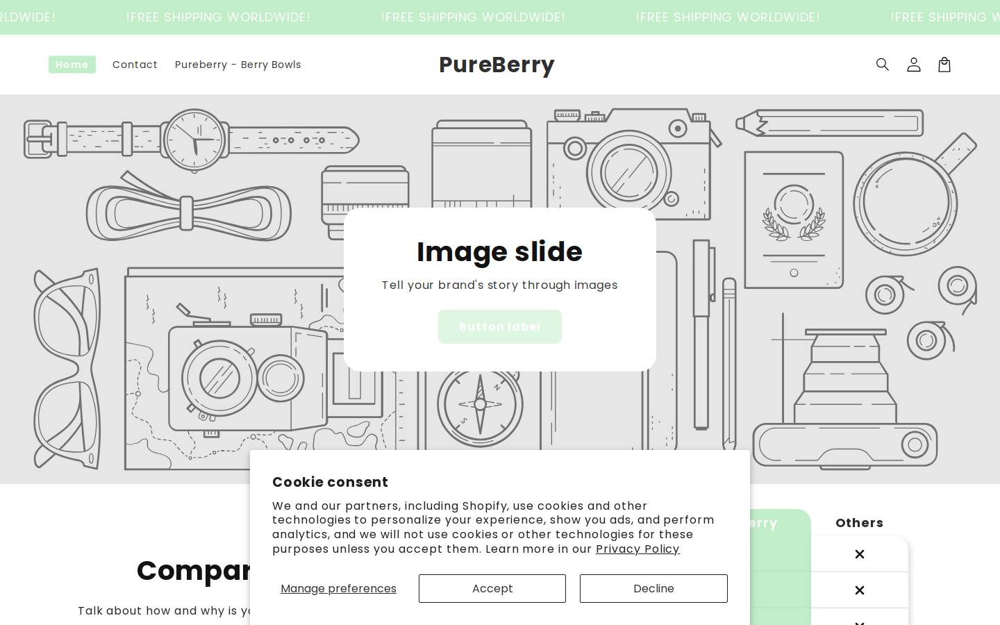 getpureberry.com homepage screenshot