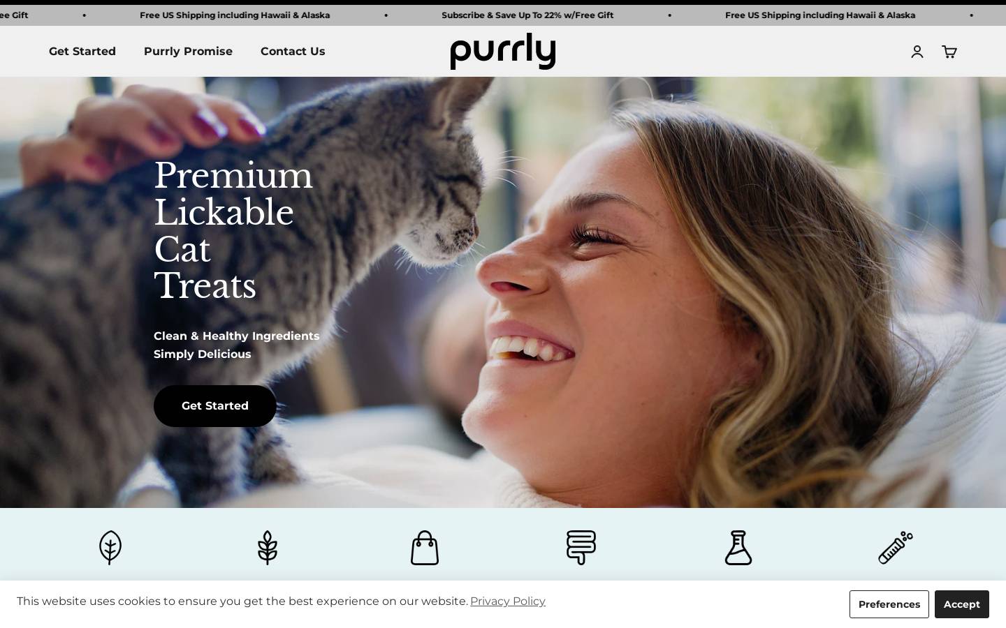 getpurrly.com homepage screenshot