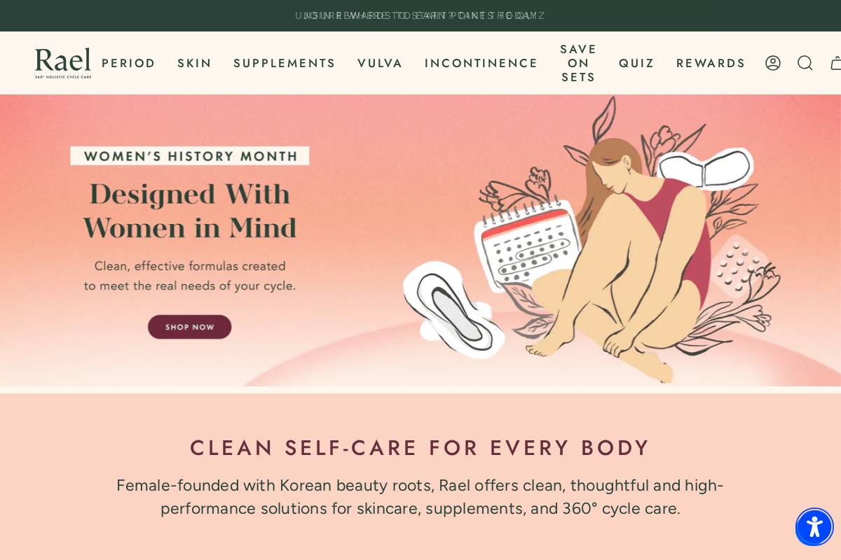 Getrael homepage screenshot