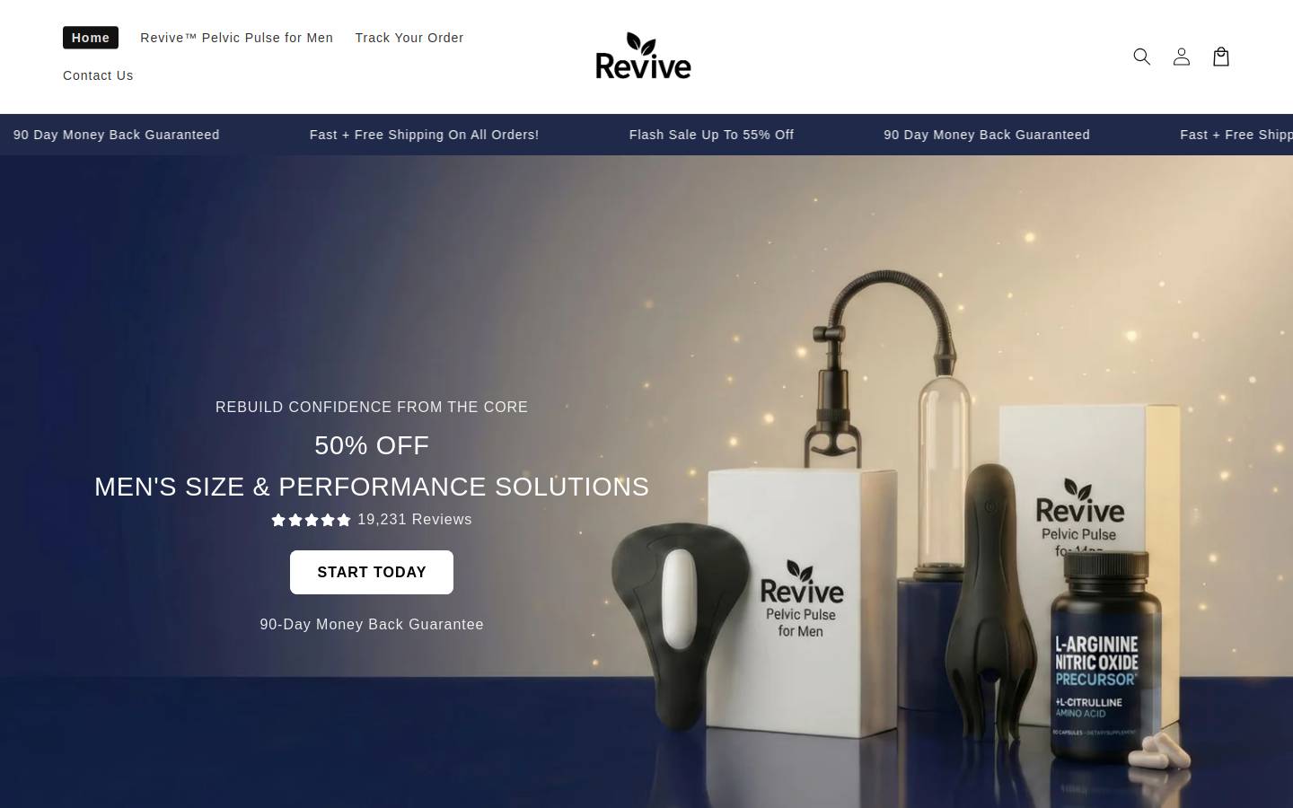 getrevivehair.com homepage screenshot