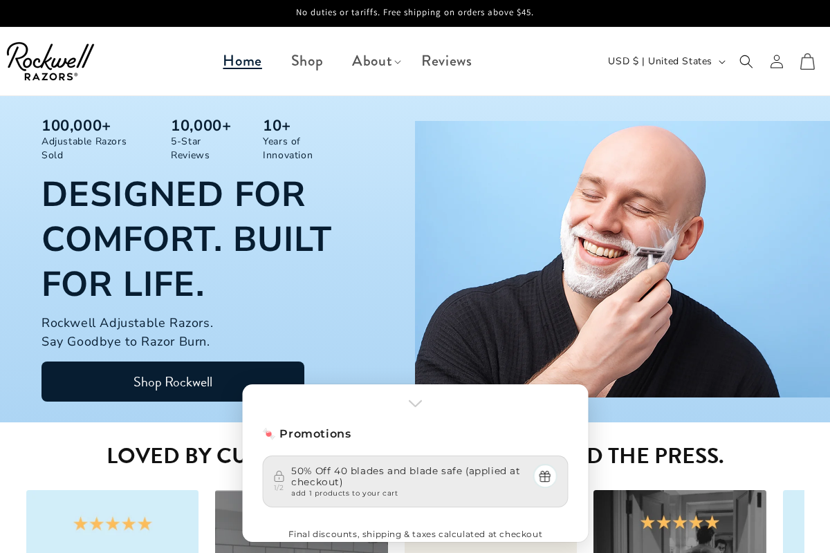 Getrockwell homepage screenshot