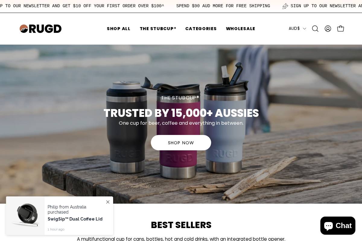 getrugd.com homepage screenshot