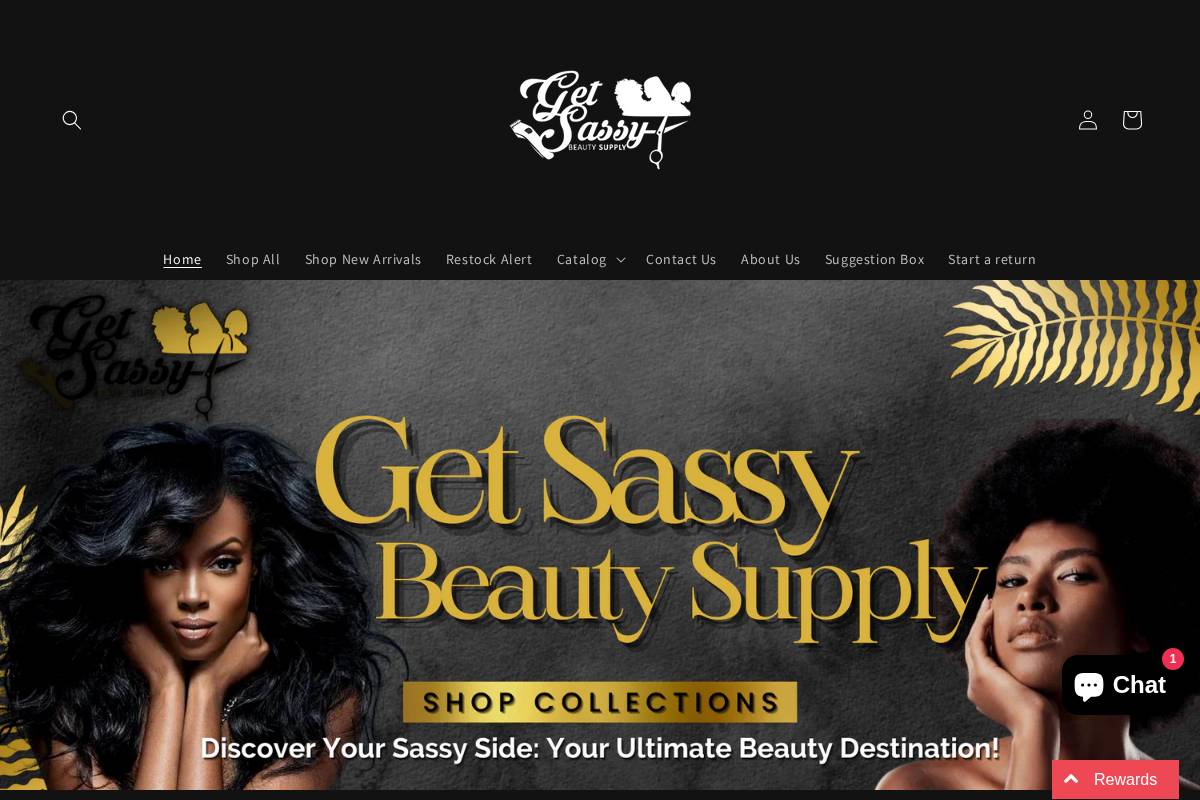 getsassybeautysupply.com homepage screenshot