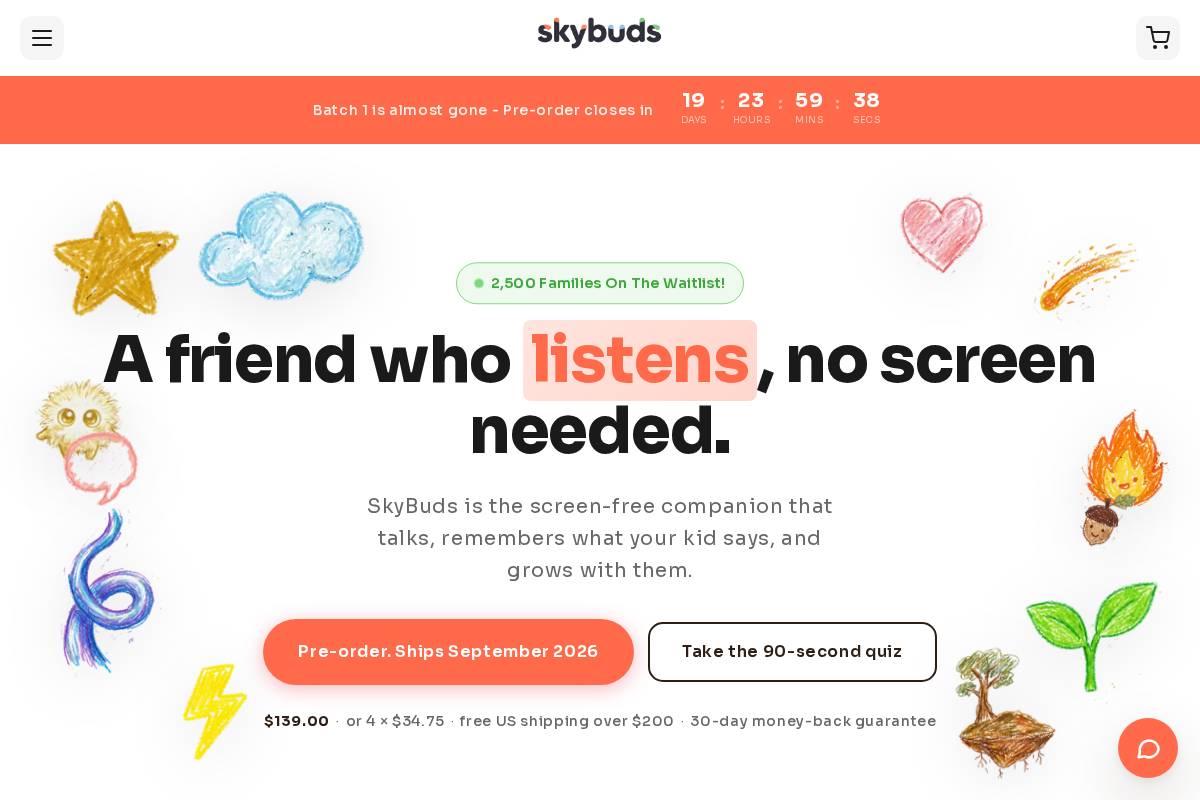 getskybuds.com homepage screenshot