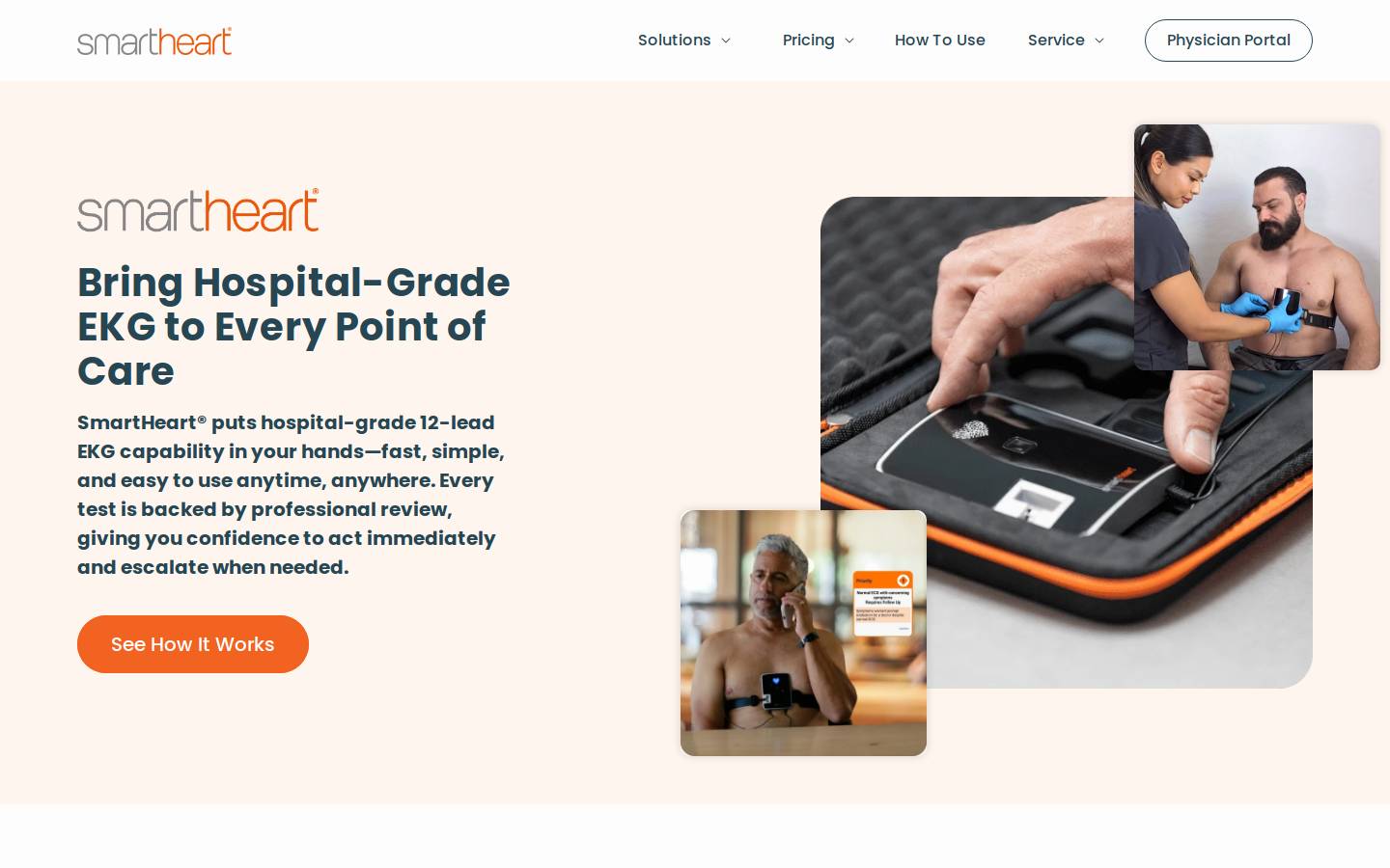 GetSmartHeart homepage screenshot