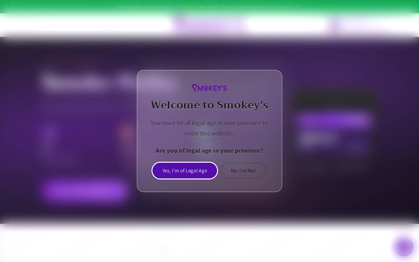 getsmokeys.com homepage screenshot