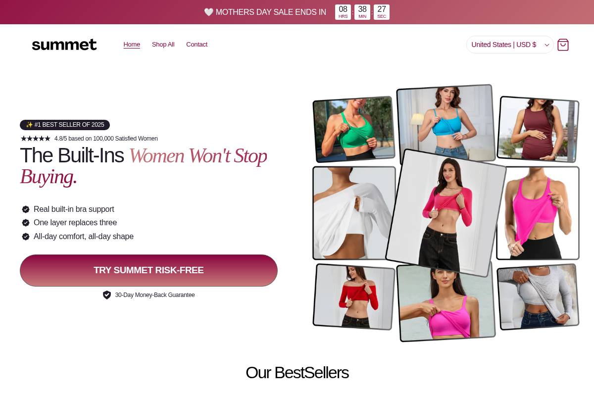 Getsummet homepage screenshot