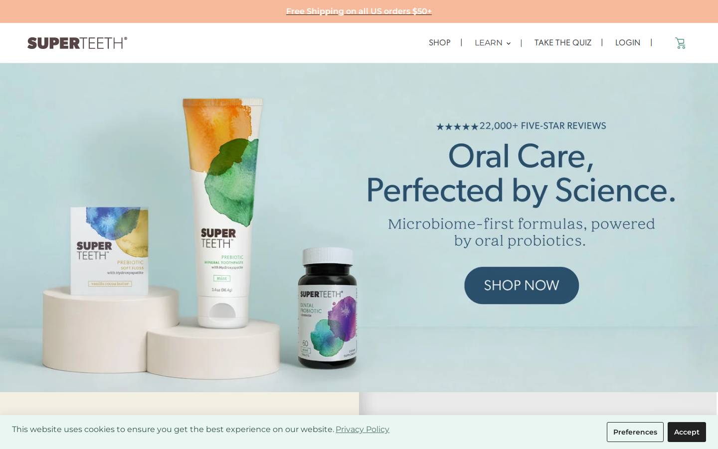 getsuperteeth.com homepage screenshot