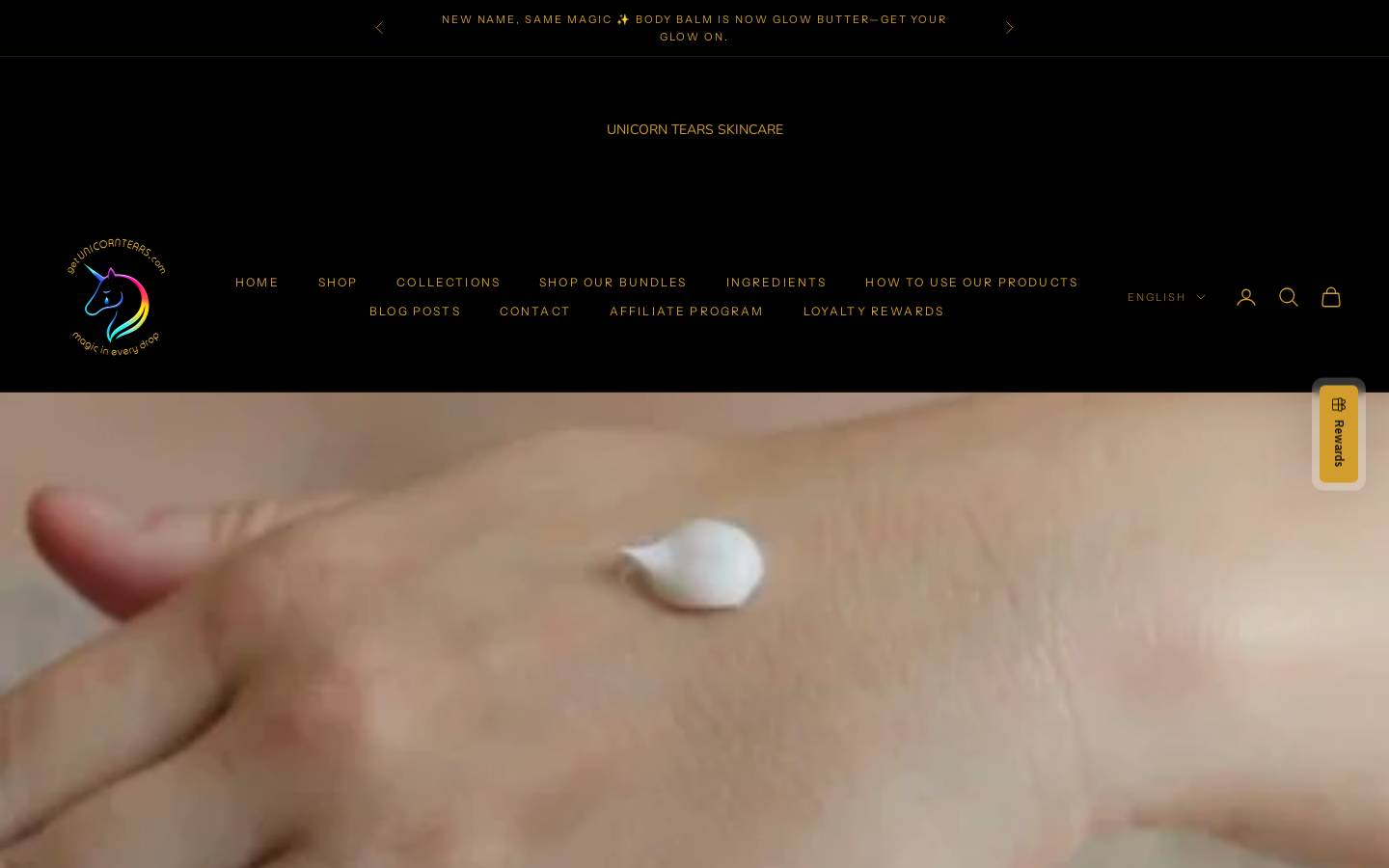 getunicorntears.com homepage screenshot