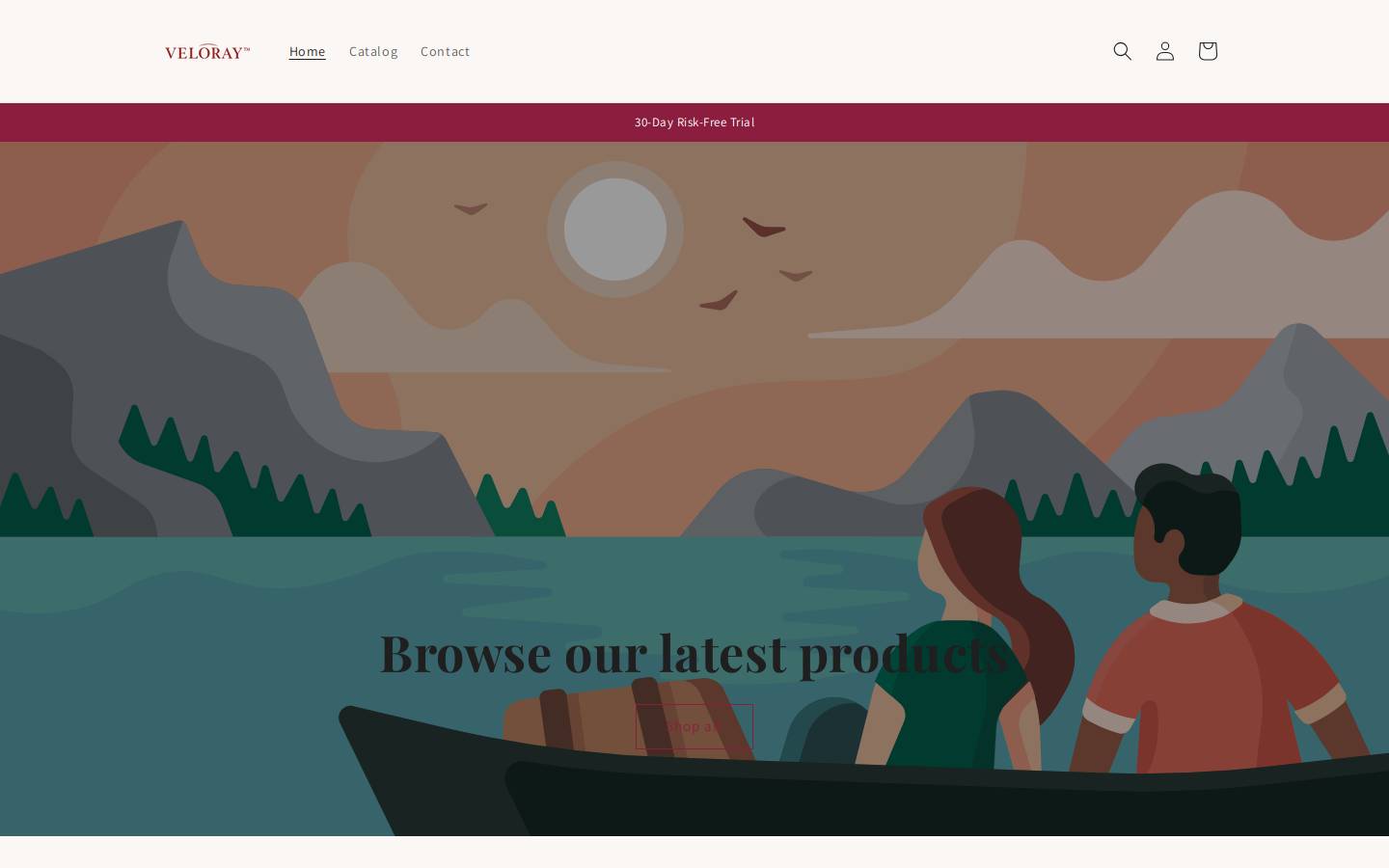 getveloray.com homepage screenshot