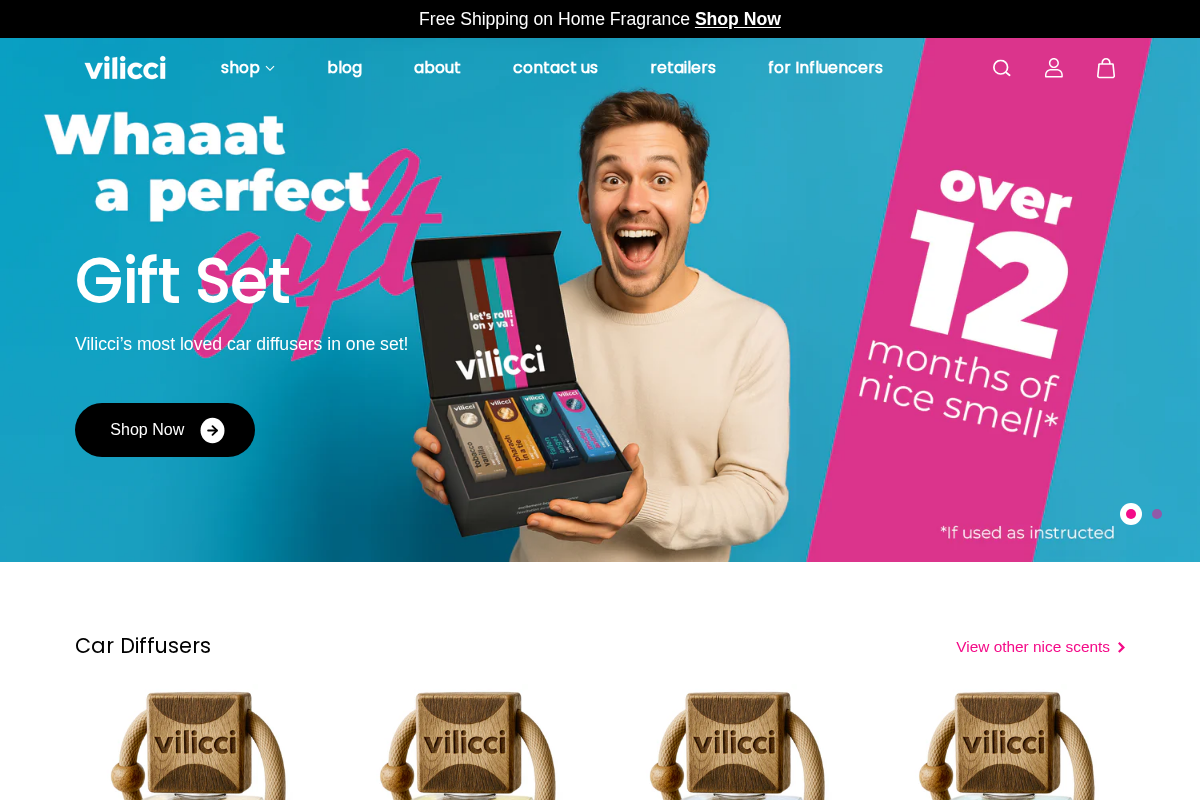 getvilicci.com homepage screenshot