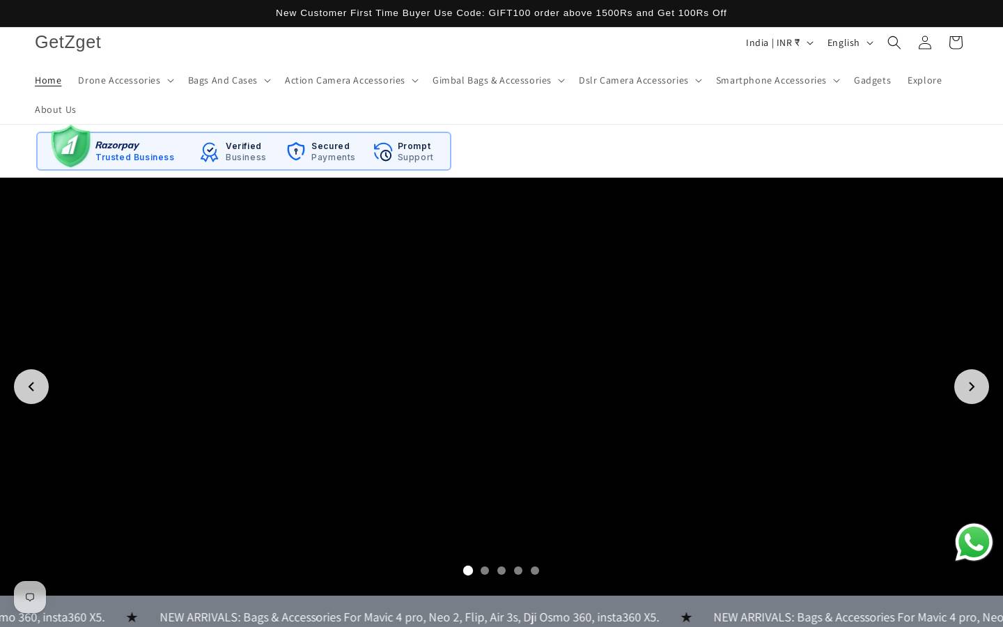 Getzget homepage screenshot