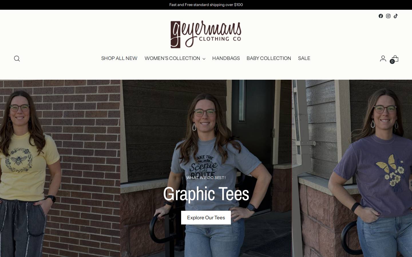 geyermansclothingco.com homepage screenshot