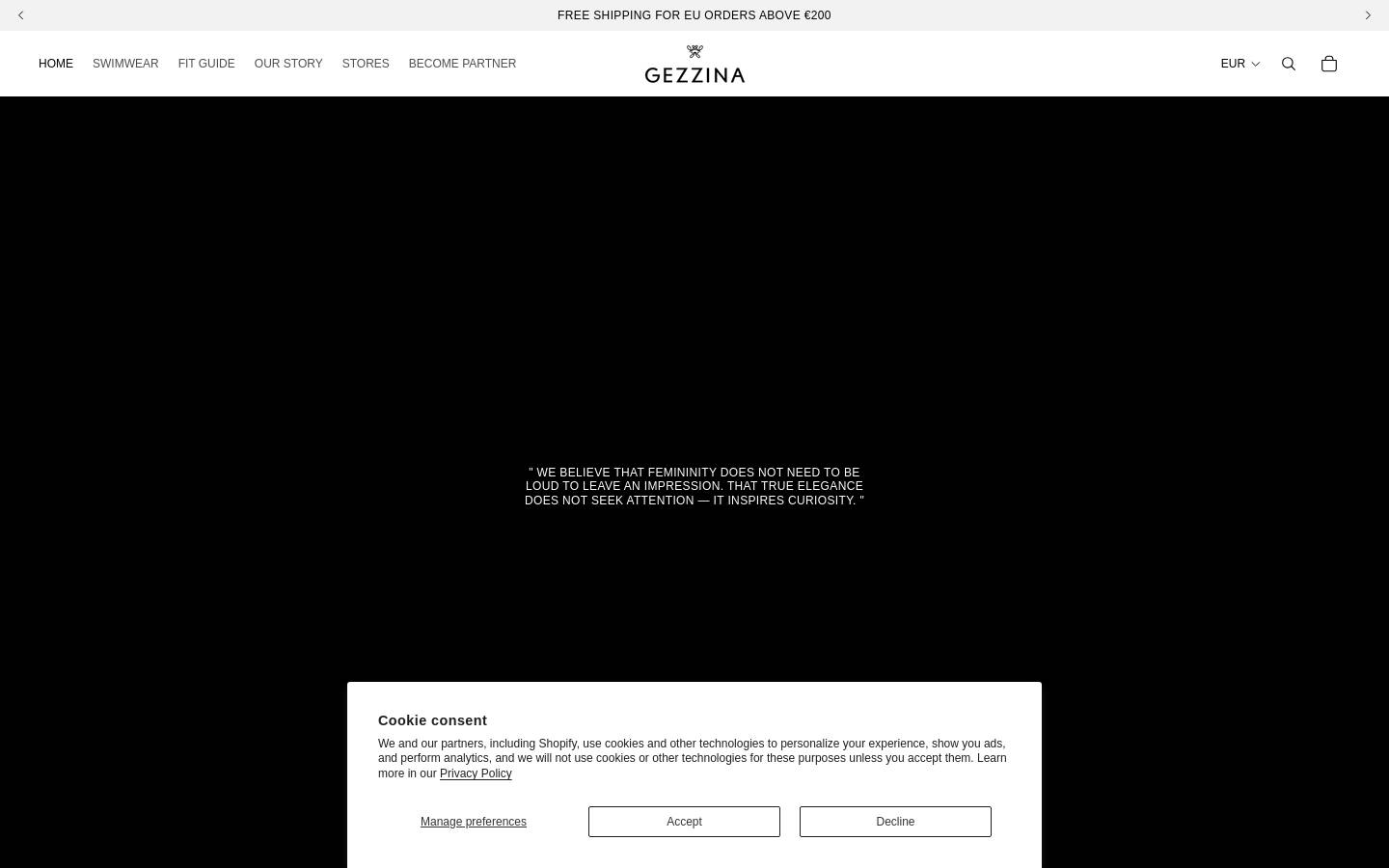 gezzina.com homepage screenshot