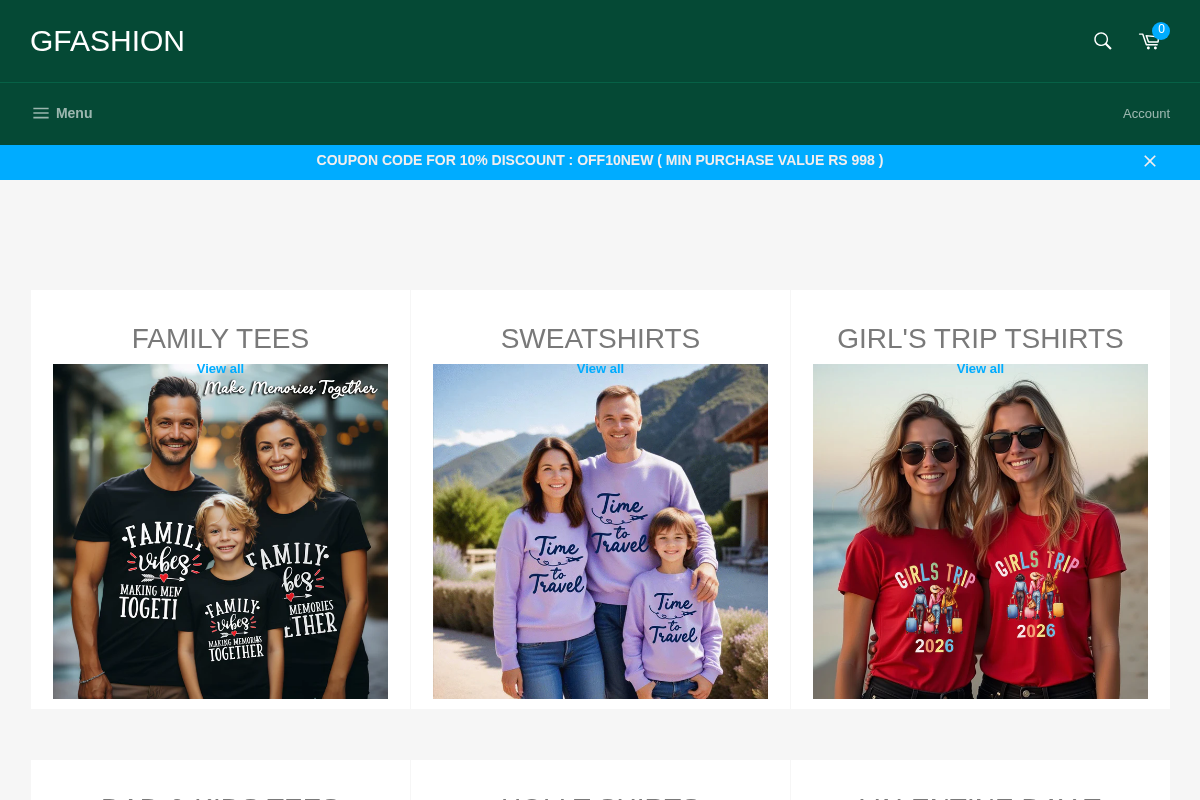 GFASHION homepage screenshot