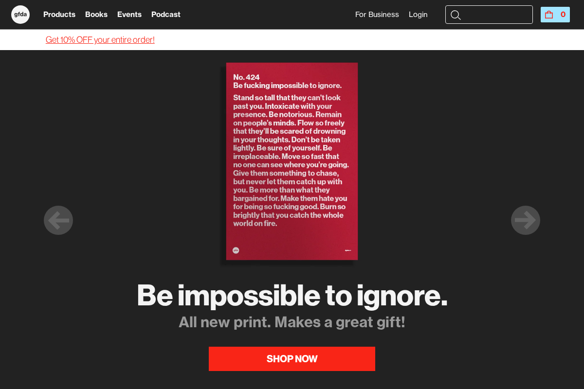 gfda.co homepage screenshot