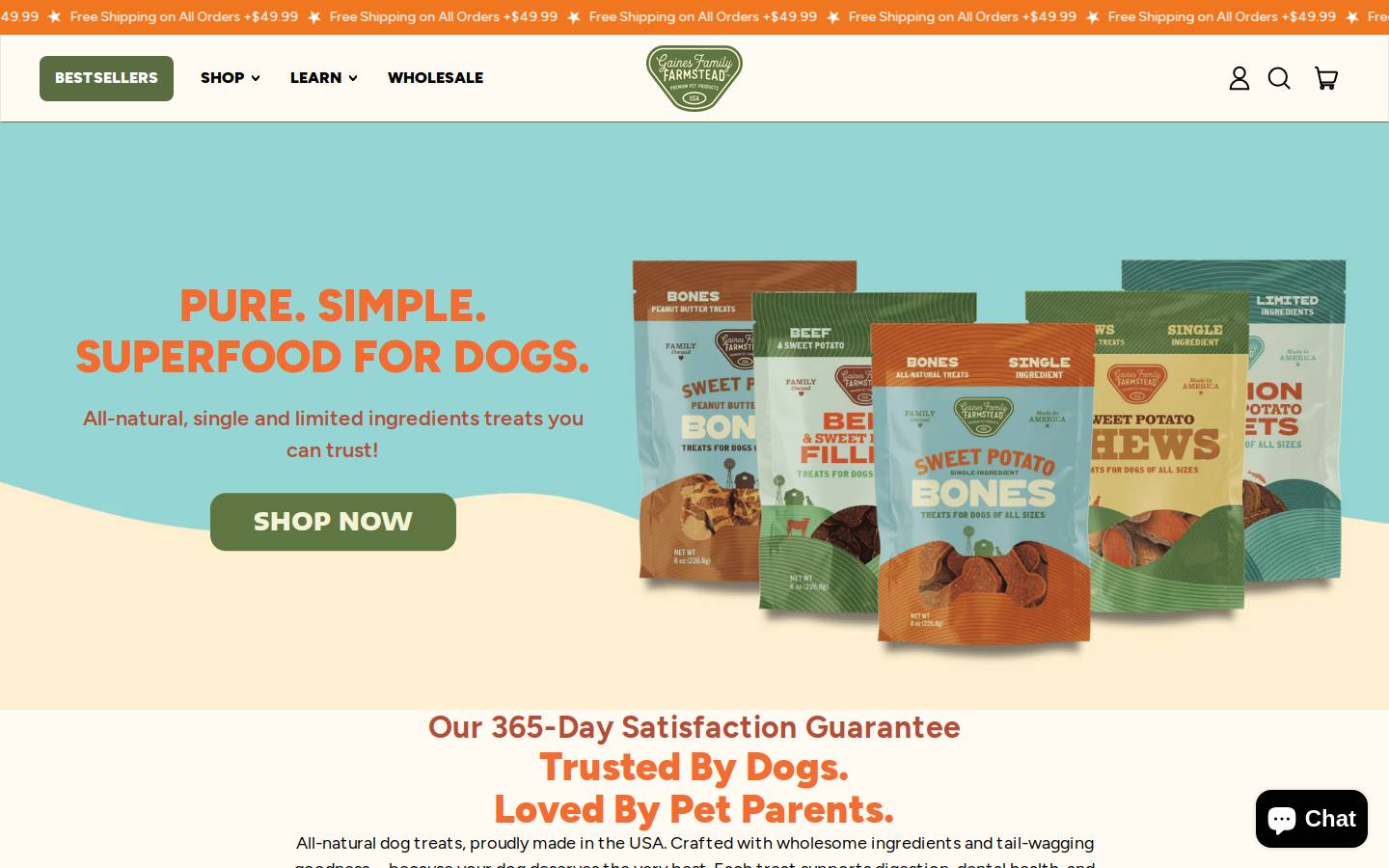 gffpets.com homepage screenshot