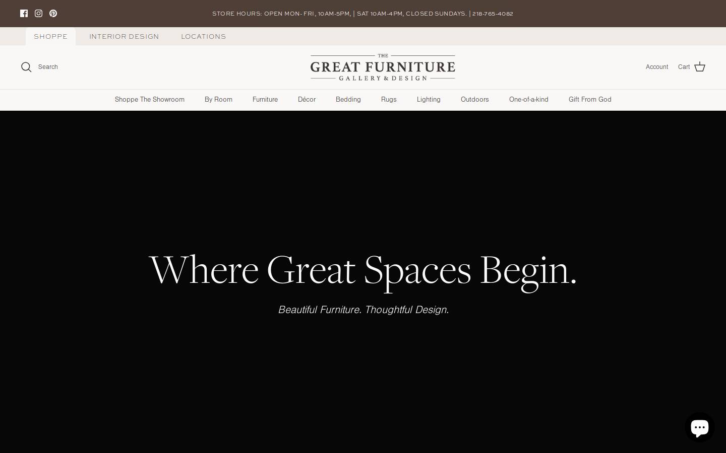 gfginteriors.com homepage screenshot