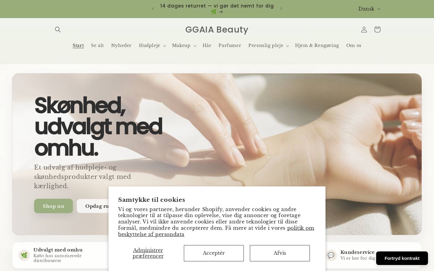 ggaiabeauty.com homepage screenshot