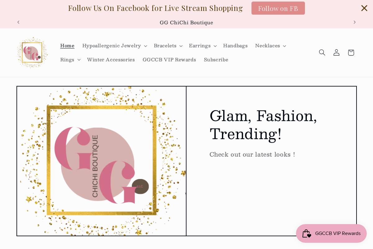 ggchichiboutique.com homepage screenshot