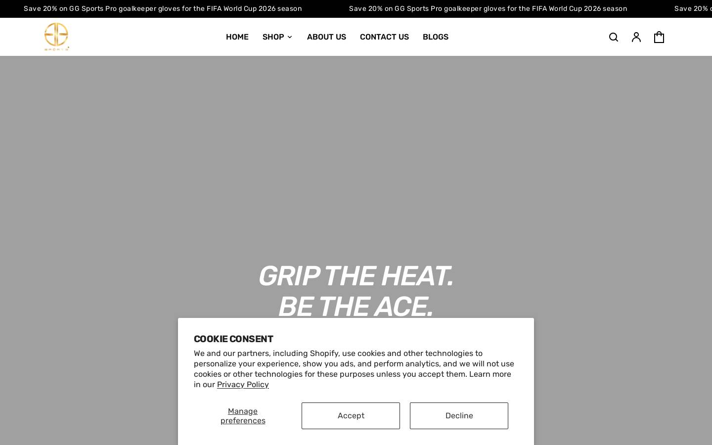 ggsportspro.com homepage screenshot